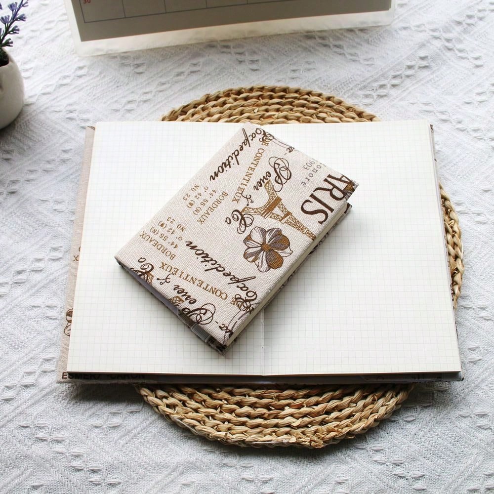 Stationery Books - Fromthenon 1PC A5 A6 週間パリエッフェル塔布ブックカバープランナーケースカバー保護シェルオフィス文具用品