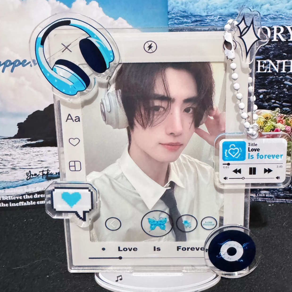 3 インチ音楽 Kpop フォトカードホルダーアクリルアイド - Blank Sheet Music Notebook のレビューと価格