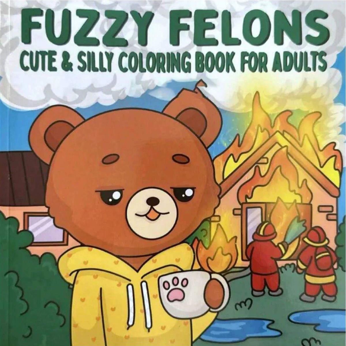 ファジー・フェロンズ 大人向け塗り絵 - かわいい動物キャラ - Adult Coloring Book Stress Relief のレビューと価格