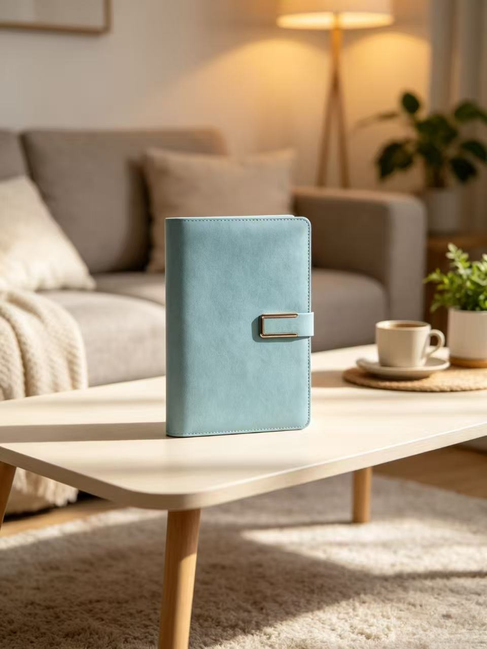 ヴィンテージA5レザーノートブック ソフトカバー バックル付 - Vintage Leather Journal Notebook のレビューと価格
