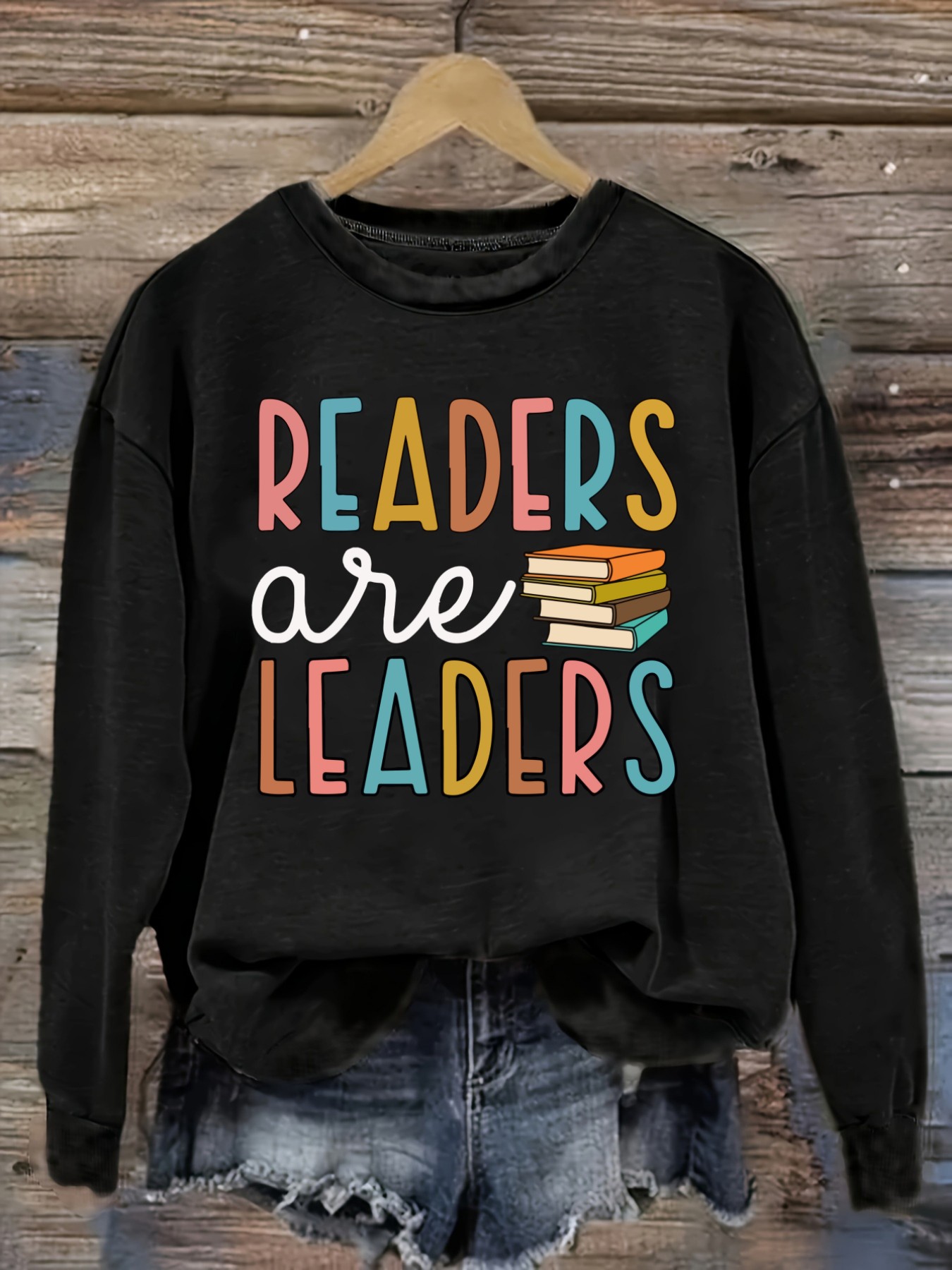 レディースカジュアル長袖クルーネックTシャツ、読者がリーダー - Books のレビューと価格