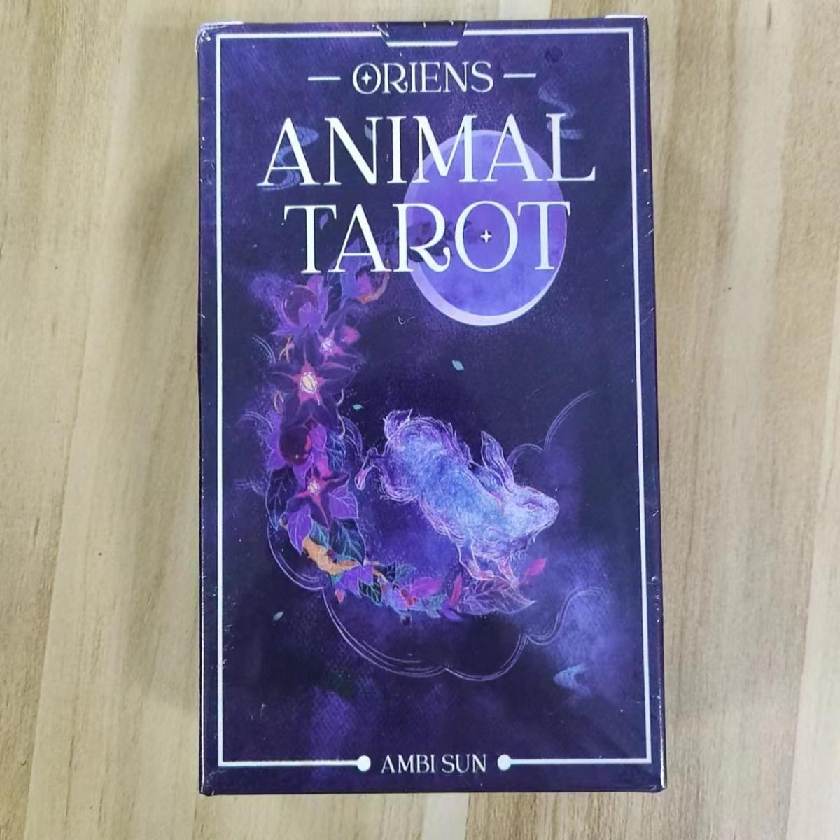 12x7 Cm オリエンス アニマル タロット 78 枚カー - Tarot Deck With Guidebook のレビューと価格