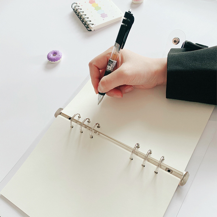 A5 A6 A7 ルーズリーフ ノート リフィル スパイラル - A5 Spiral Dotted Grid Notebook のレビューと価格