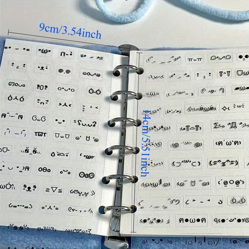 10枚の透明スクラップブッキングステッカー-かわいい日本語/ - Blank Sheet Music Notebook のレビューと価格